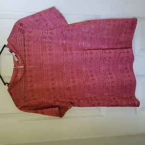 LOFT Medium Coral Blouse